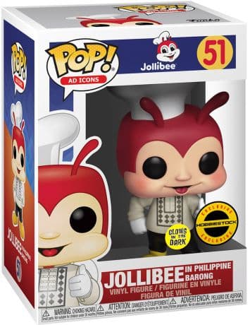 Jollibee en Philippine Barong – Brillant dans le noir