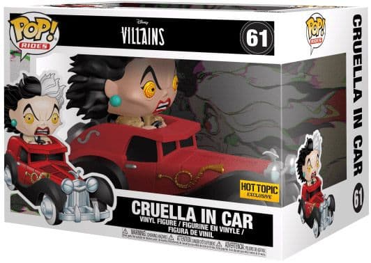 Cruella dans sa Voiture