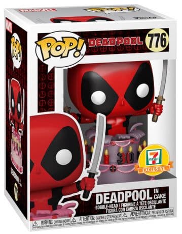 Deadpool dans le gâteau métalisé