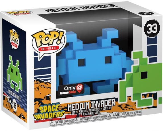 Medium Invader Bleu – 8-bit