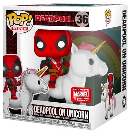 Deadpool sur licorne