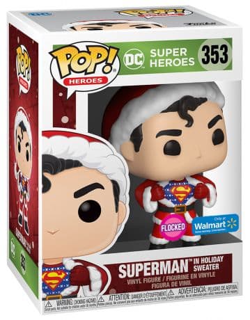 Superman avec Chandail Noël – Flocked