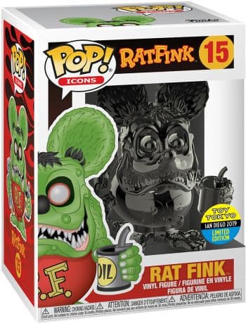 Rat Fink – Chromé Gris