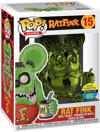 Rat Fink – Chromé Vert