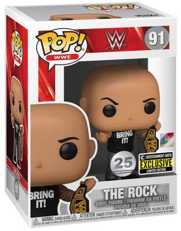 The Rock avec ceinture de champion