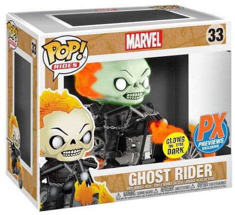 Ghost Rider sur moto - Brillant dans le noir