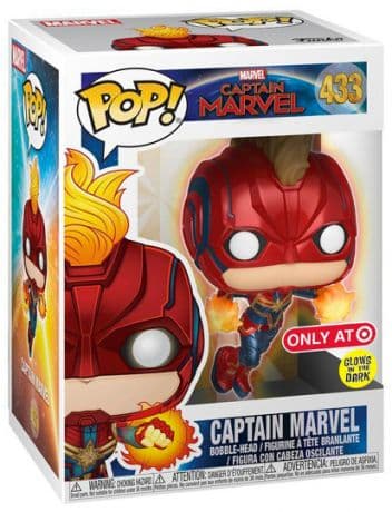 Captain Marvel en vol – Brille dans le noir