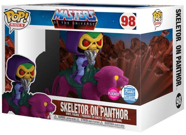 Skeletor sur panthère – Flocked