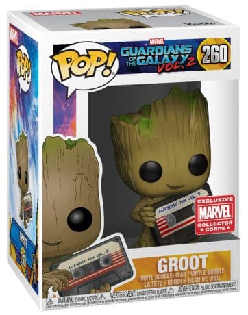 Groot avec une cassette