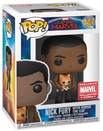 Nick Fury avec Goose le chat