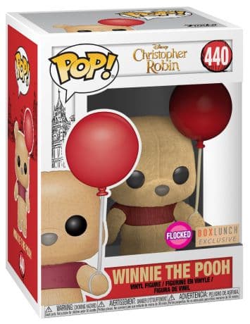 Winnie l’Ourson avec Ballon Rouge – Floqué
