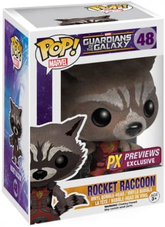 Rocket le Raton Laveur avec Tenue de Ravager – Floqué