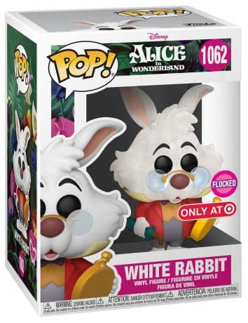 Lapin blanc avec montre - Flocked