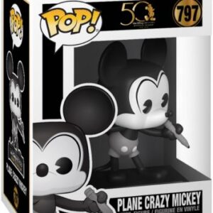 Avion fou Mickey - Noir & Blanc
