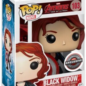 Black Widow avec un bouclier