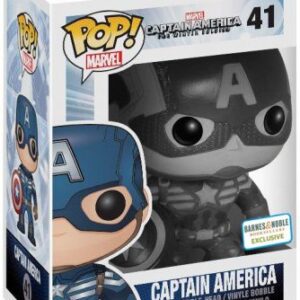 Captain America soldat d'hiver noir et blanc