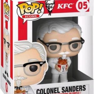 Colonel Sanders avec Seau de Poulet KFC