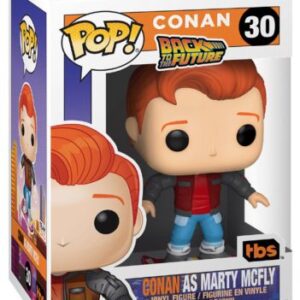 Conan O'Brien en Marty McFly