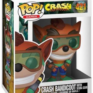 Crash Bandicoot avec équipement de plongée