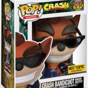Crash Bandicoot en tenue de Motard