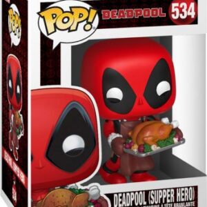 Deadpool avec Dinde de Noël (Super-Héro)