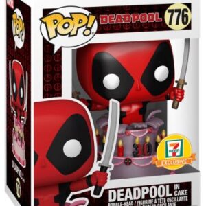 Deadpool dans le gâteau métalisé