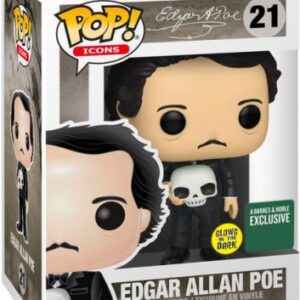Edgar Allan Poe avec crâne - Glow In The Dark