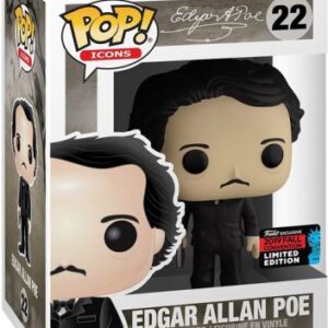Edgar Allan Poe avec livre