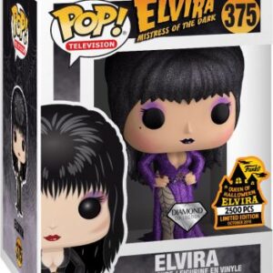 Elvira en Robe Violette - Pailletée