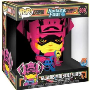 Galactus avec le Surfeur d'argent - Blacklight 25 cm