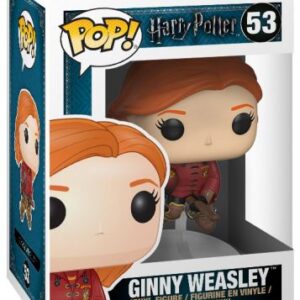 Ginny Weasley sur son Balai
