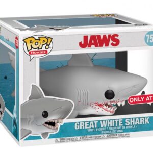 Grand requin blanc avec sang - 15 cm