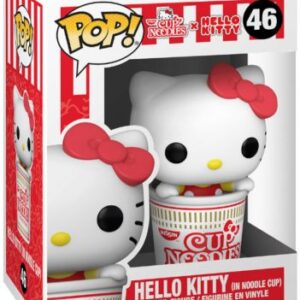 Hello Kitty dans une tasse de nouilles