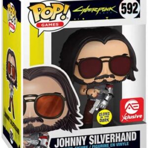 Johnny Silverhand avec pistolet - Glow in the dark
