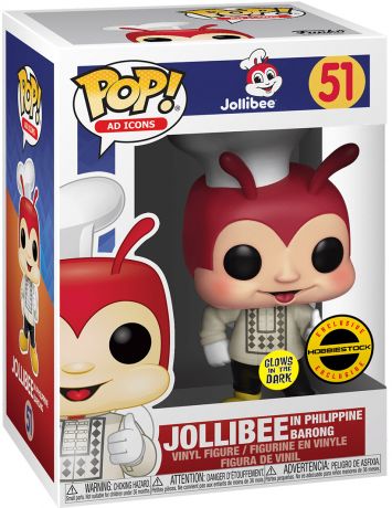 Jollibee en Philippine Barong – Brillant dans le noir