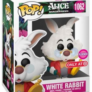 Lapin blanc avec montre - Flocked