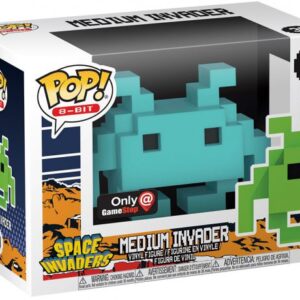 Medium Invader Turquoise - 8-bit