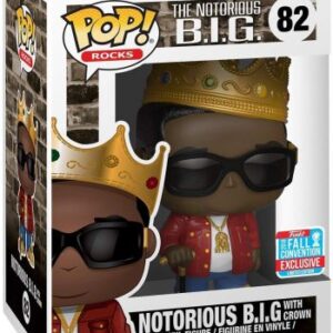 Notorious B.I.G. avec Couronne (Veste Rouge)