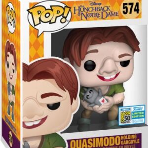 Quasimodo tenant une gargouille