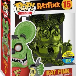 Rat Fink - Chromé Vert
