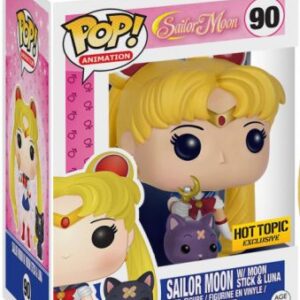 Sailor Moon avec Bâton de lune et Luna