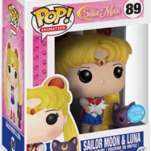 Sailor Moon avec Luna - Pailleté