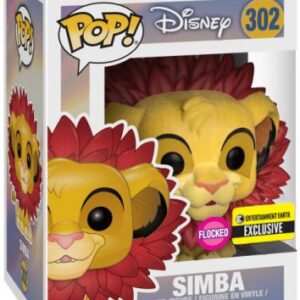 Simba avec Crinière de Feuilles - Floqué