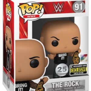 The Rock avec ceinture de champion