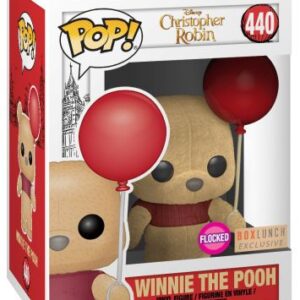 Winnie l'Ourson avec Ballon Rouge - Floqué