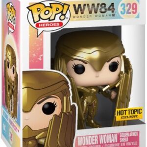 Wonder Woman avec Bouclier et Armure en Or - Metallic