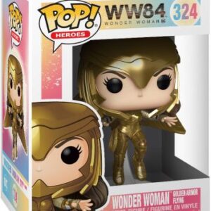 Wonder Woman en Armure en Or en Vol - Métallique
