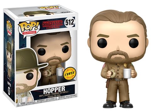 Figurine Funko Pop TV Stranger Things Hopper with Chase Modèle aléatoire