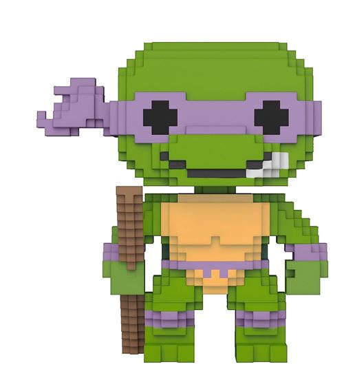 Adolescentes tortues Ninja mutantes Donatello 8-Bit Pop ! Figurine en vinyle Funko + Protecteur