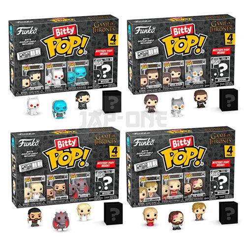Figurine Funko Bitty Pop | Game Of Thrones | 4 Figurines Aléatoires